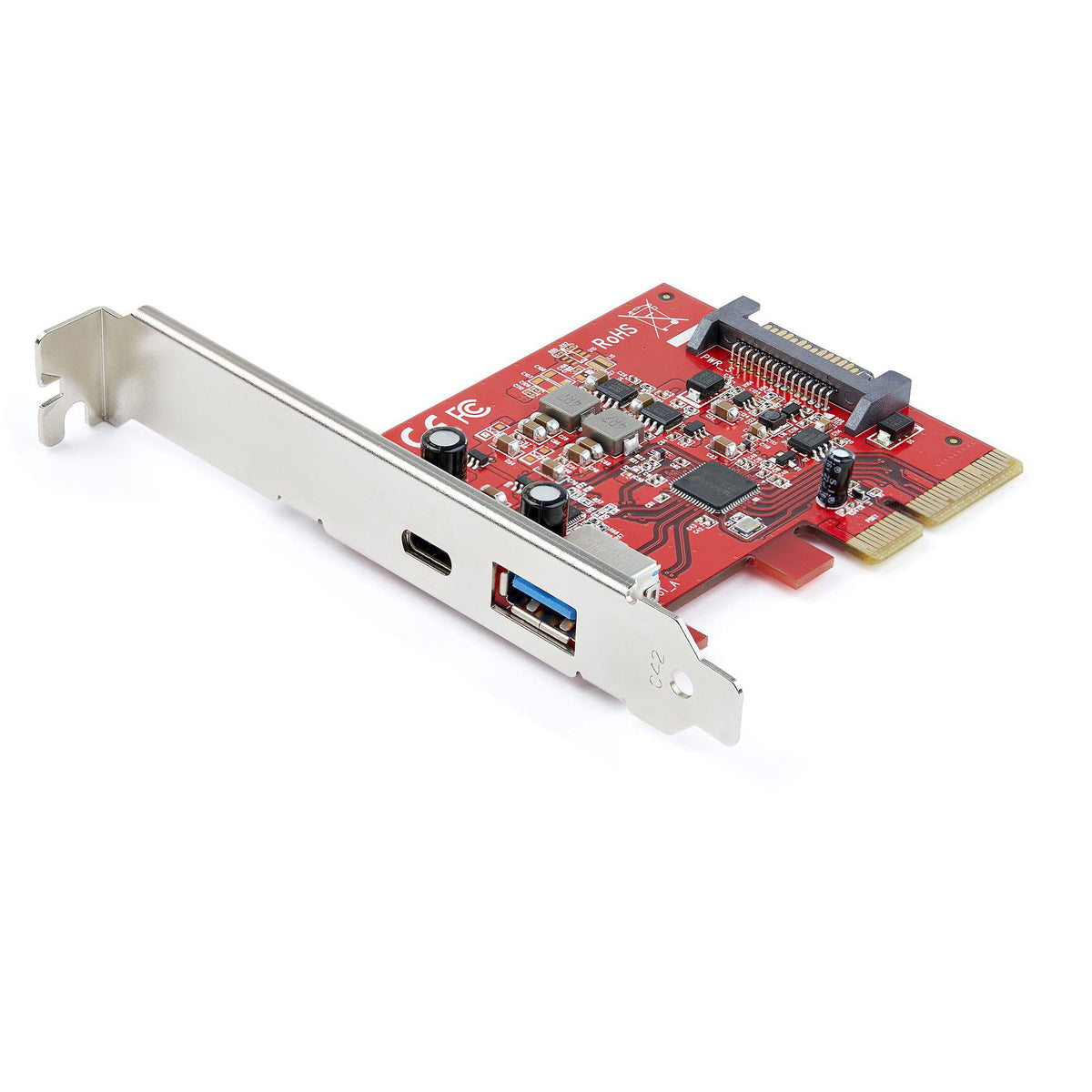 2-Port 10Gbps USB-A/USB-C PCIe Card P466