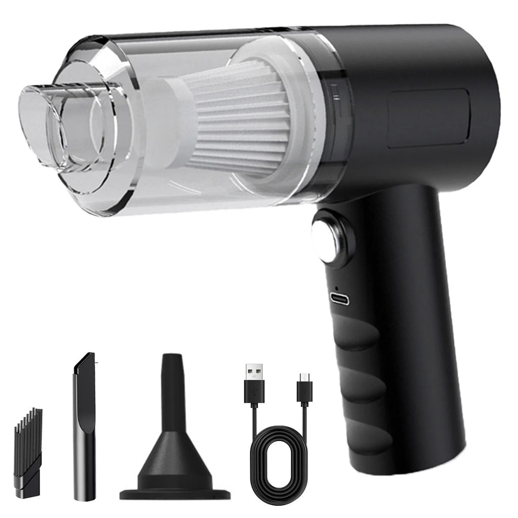 Cordless Handheld Car Vacuum Cleaner, 120W Rechargeable Mini Black U782