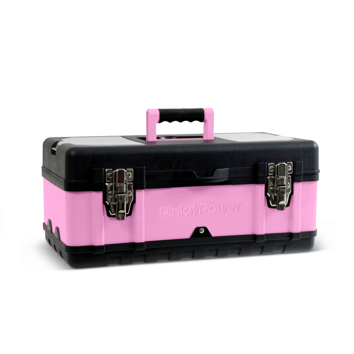 Pink 18” Metal Portable Locking Tool Box A55424