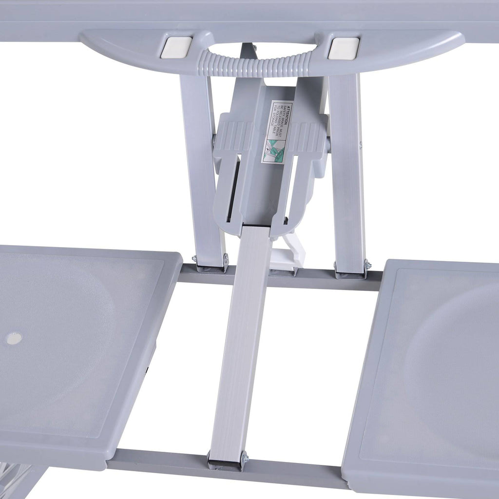 Camping Table with Chairs 4-Seat Set Foldable F445757