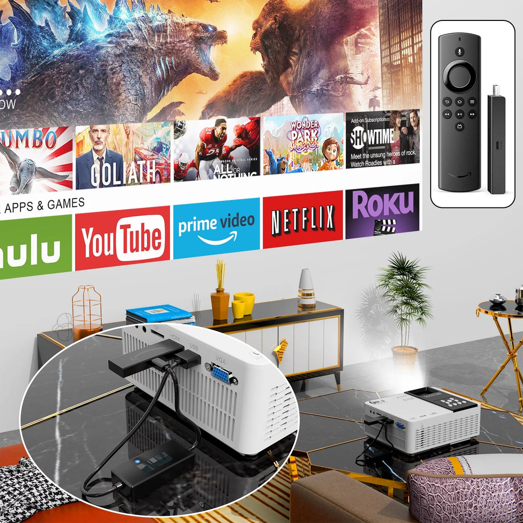 5G WiFi Bluetooth Projector B470