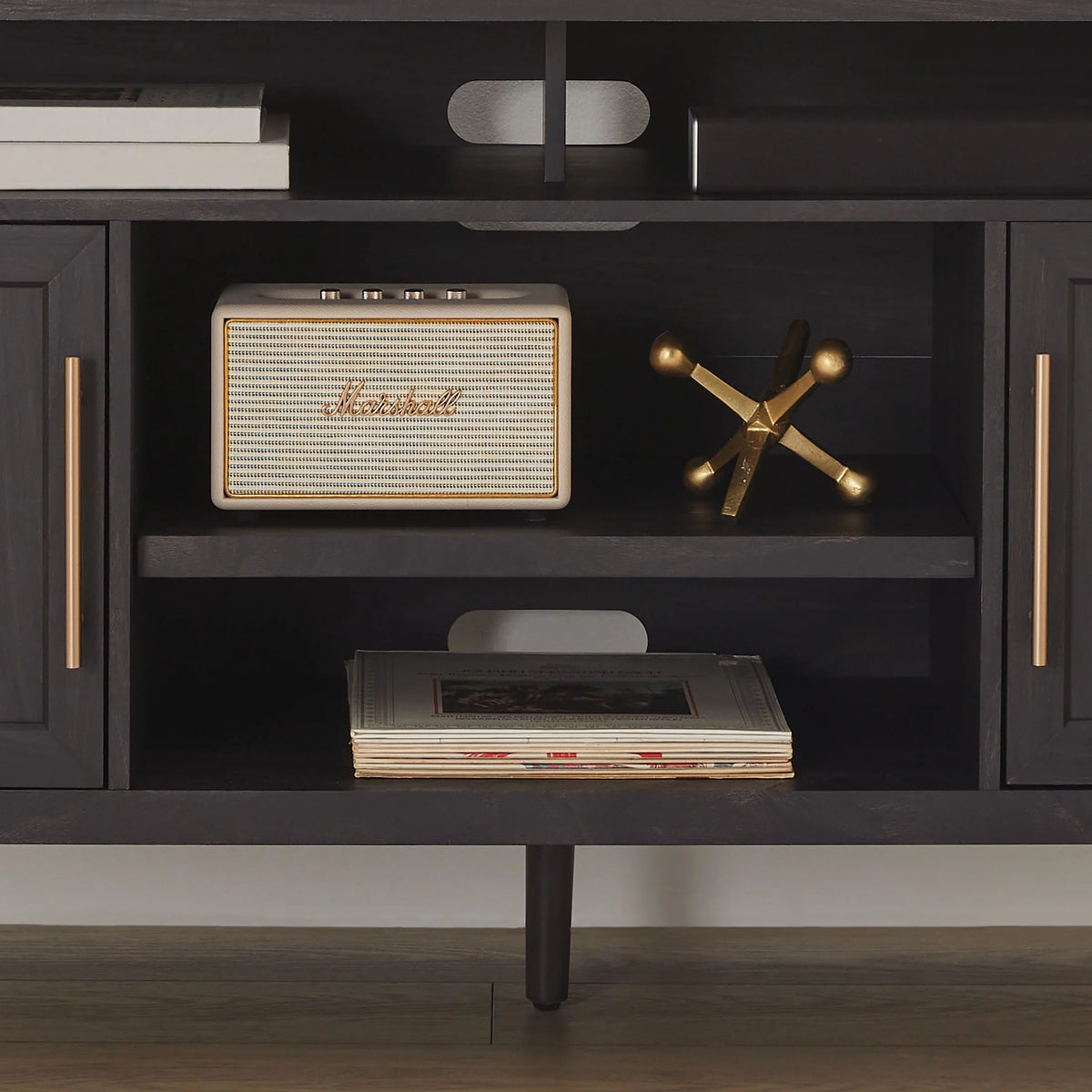 Charcoal Finish TV Stand X3348
