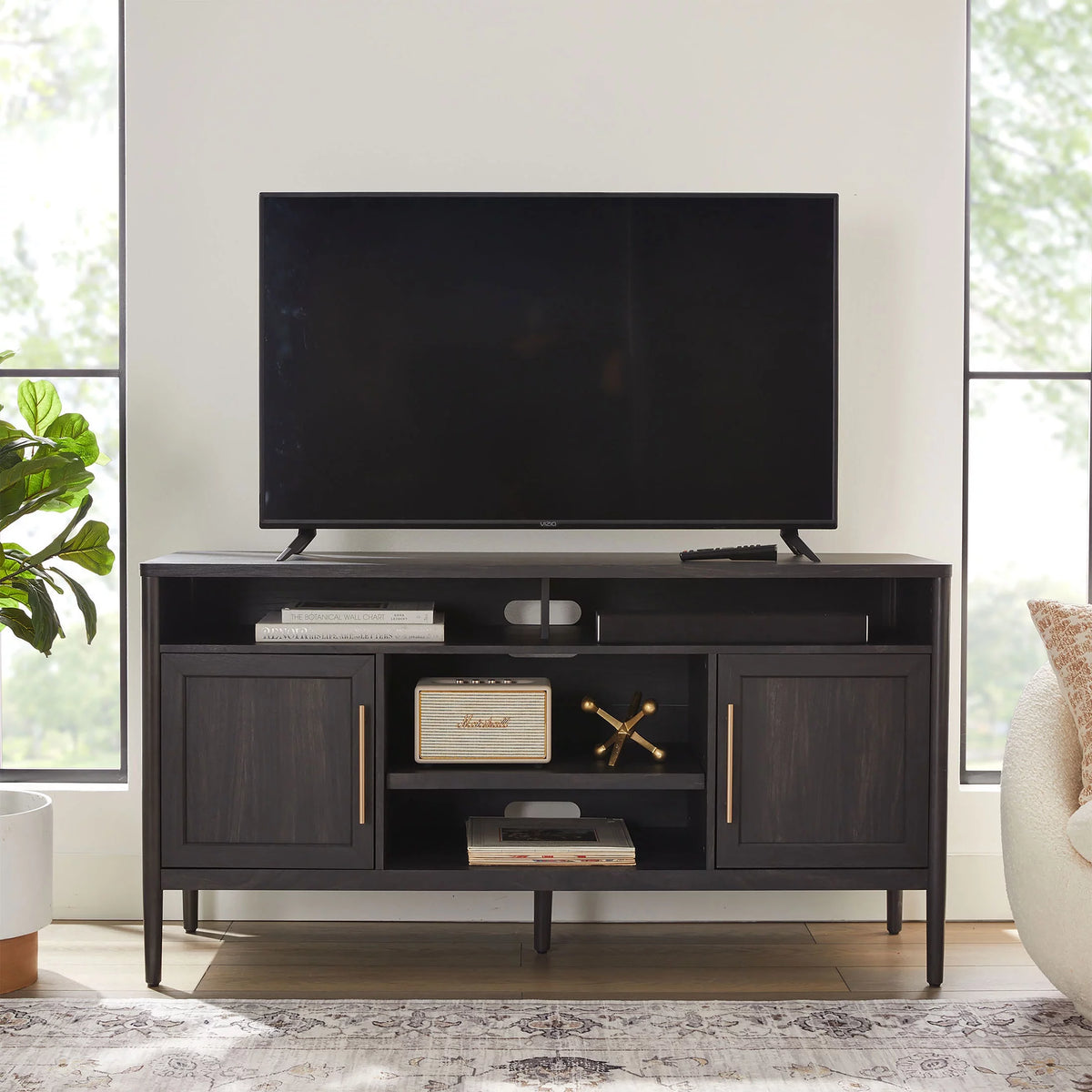 Charcoal Finish TV Stand X3348