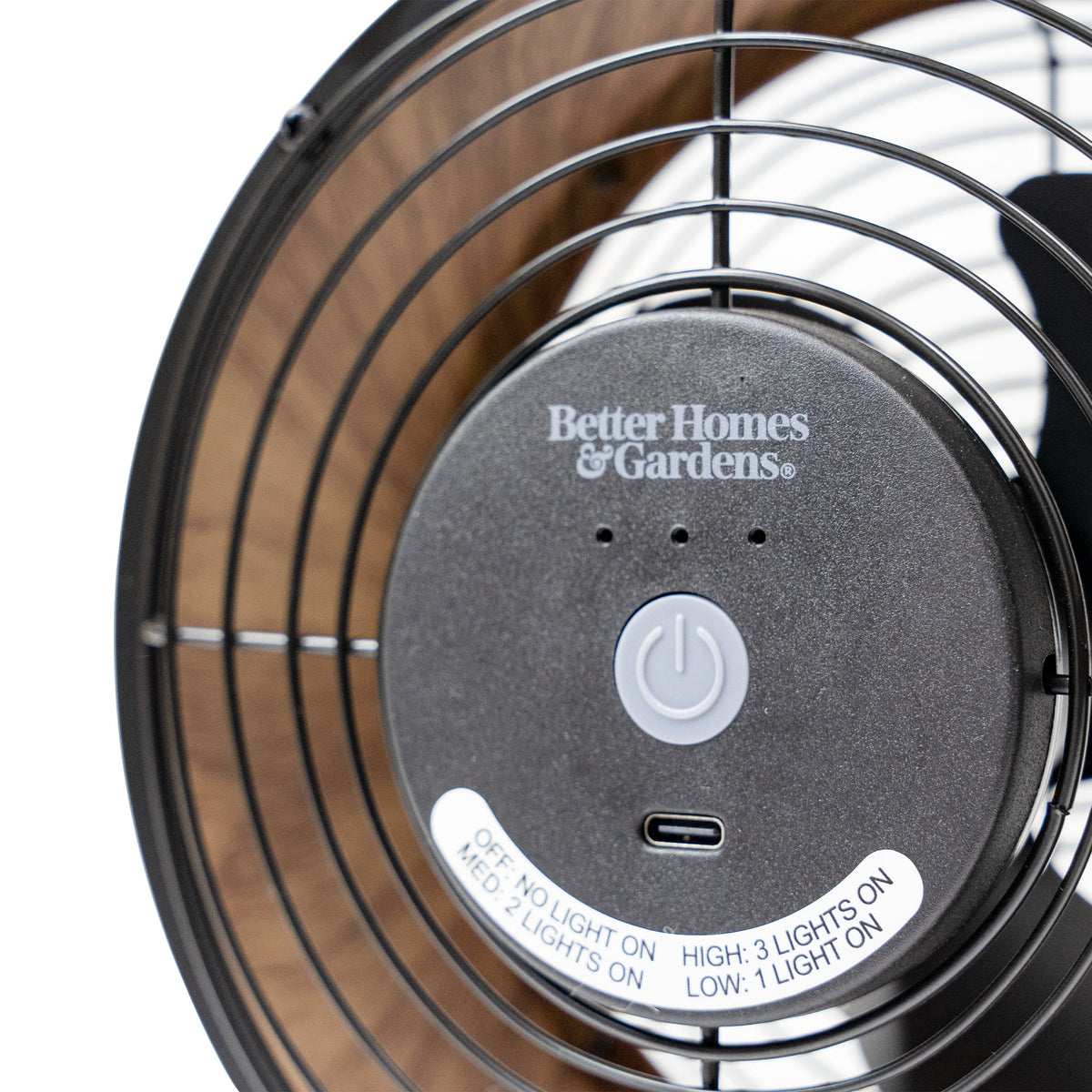5 inch Metal Drum Fan with USB-C Plug Q2826