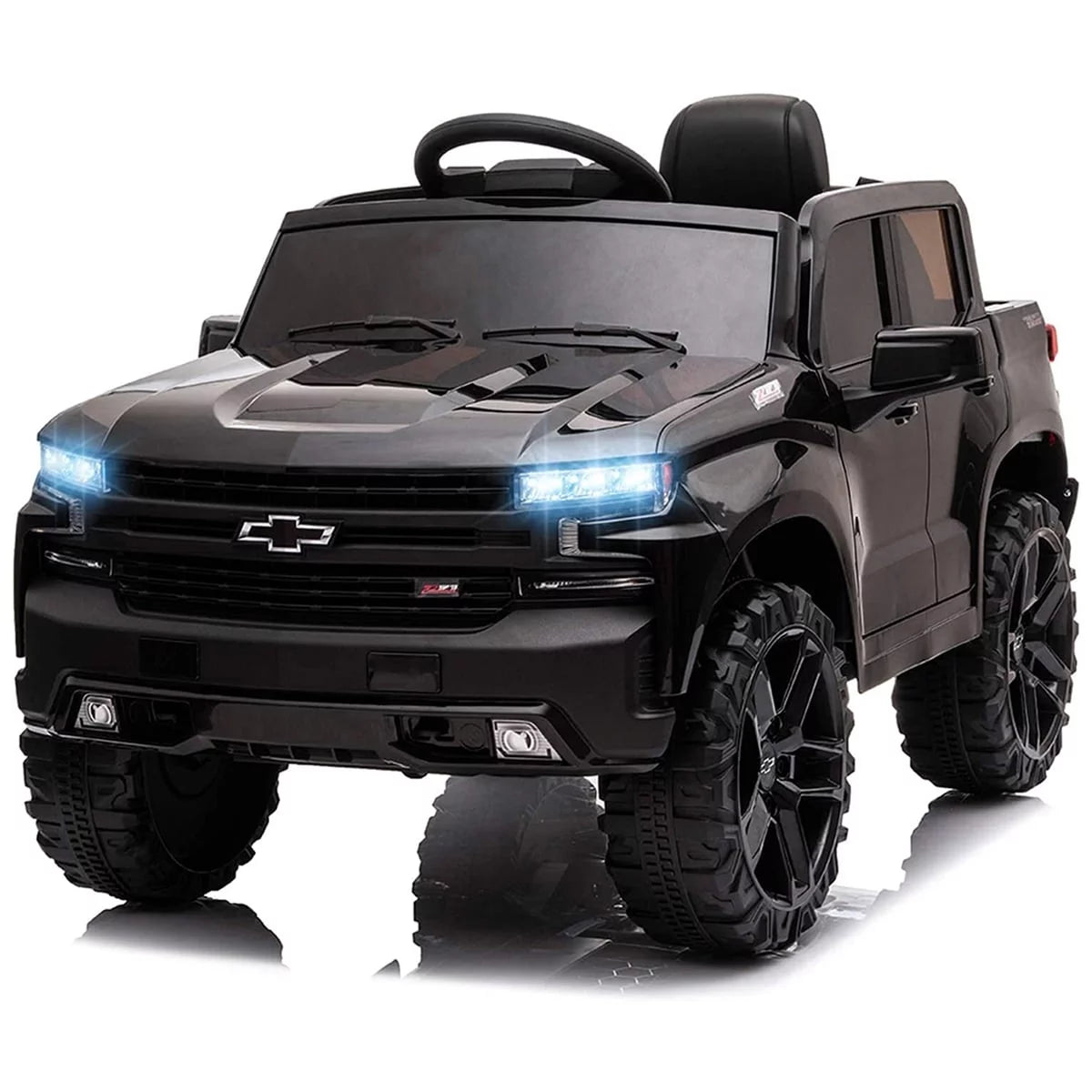 12V Kids Electric Powered Ride on Toy Car with Remote Control, Black E633957
