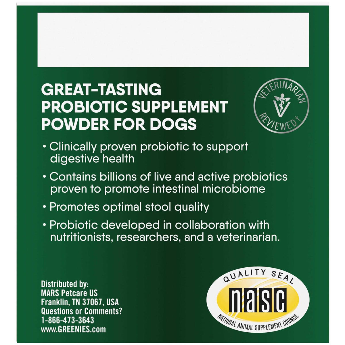 Digestive Probiotic Supplement Powder for Dogs V475001