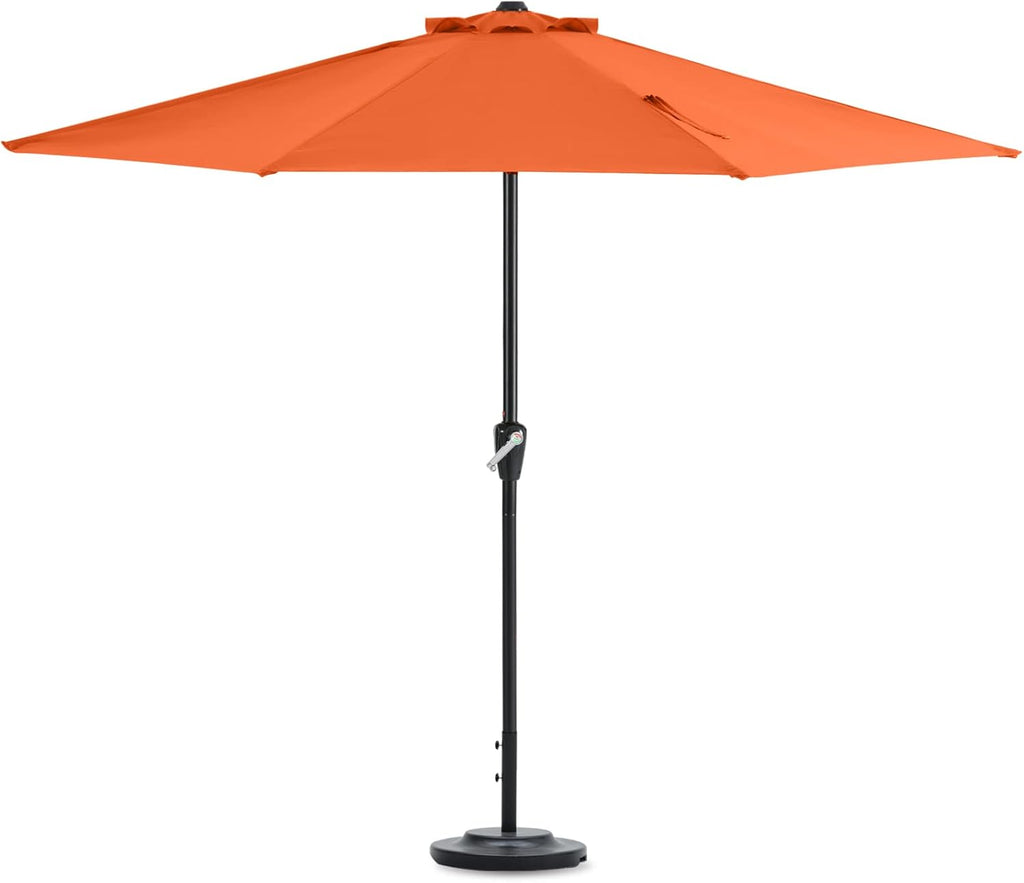9FT Patio Half Umbrella Light Gray R613208