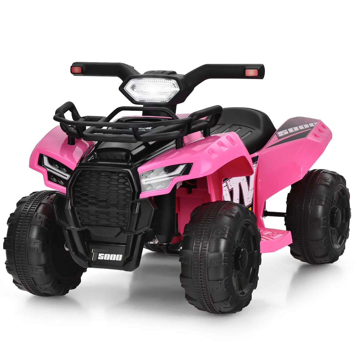 6V Kids ATV Quad Electric Ride On Car with LED Light Black P10249