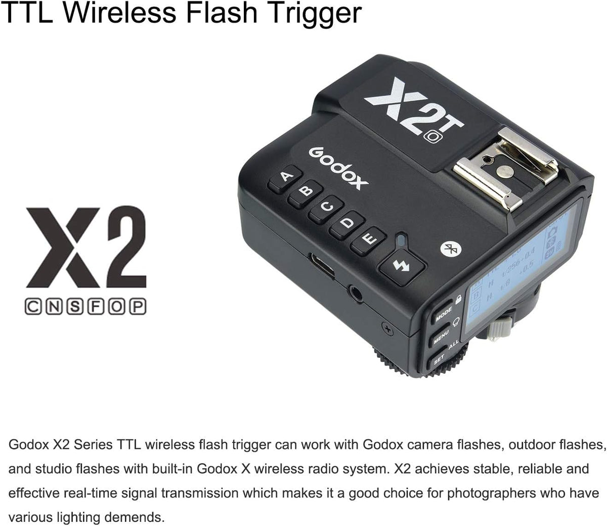 Wireless Flash Trigger with 1/8000s HSS Q1412