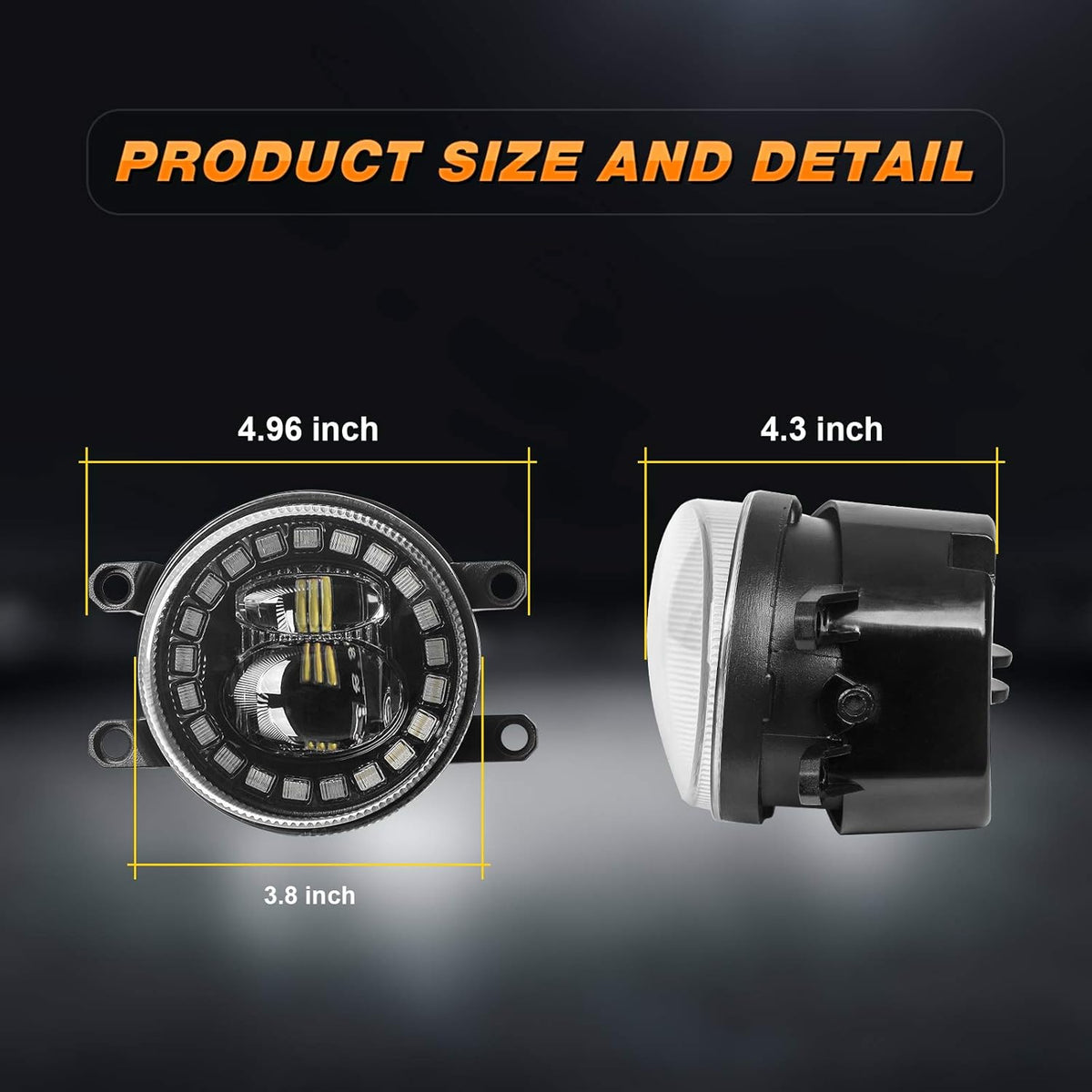 LED Fog Light with White DRL Y5691
