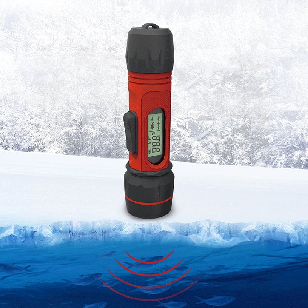 Arealer Sonar Ice Fishing Fishfinder with LED Underwater Light Wireless Handheld Fishfinder with 0.8-90m Detection Depth G3467