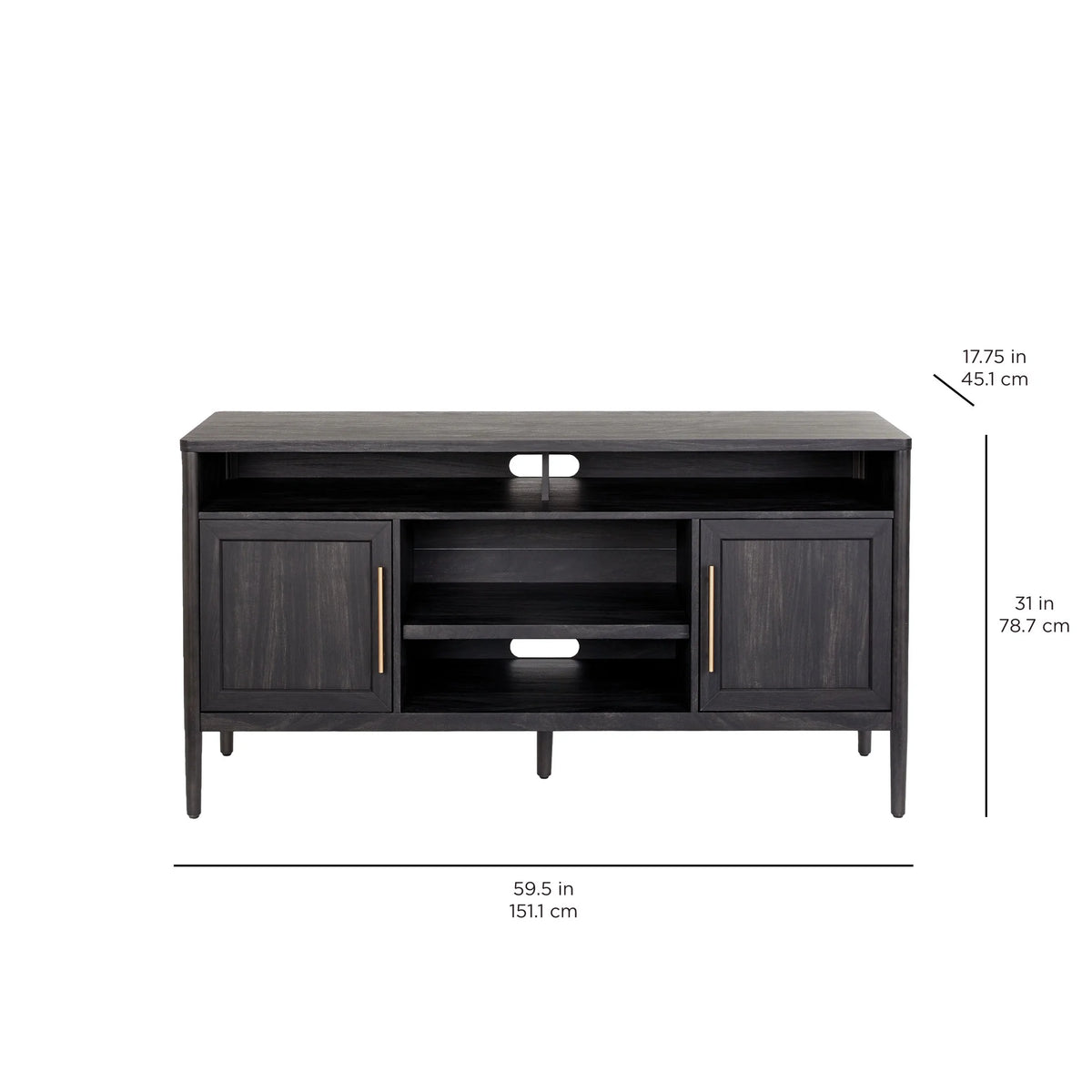 Charcoal Finish TV Stand X3348