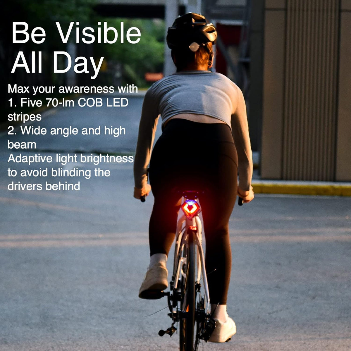 Smart Bike Tail Light with Theft Alarm and Turn Signals A516