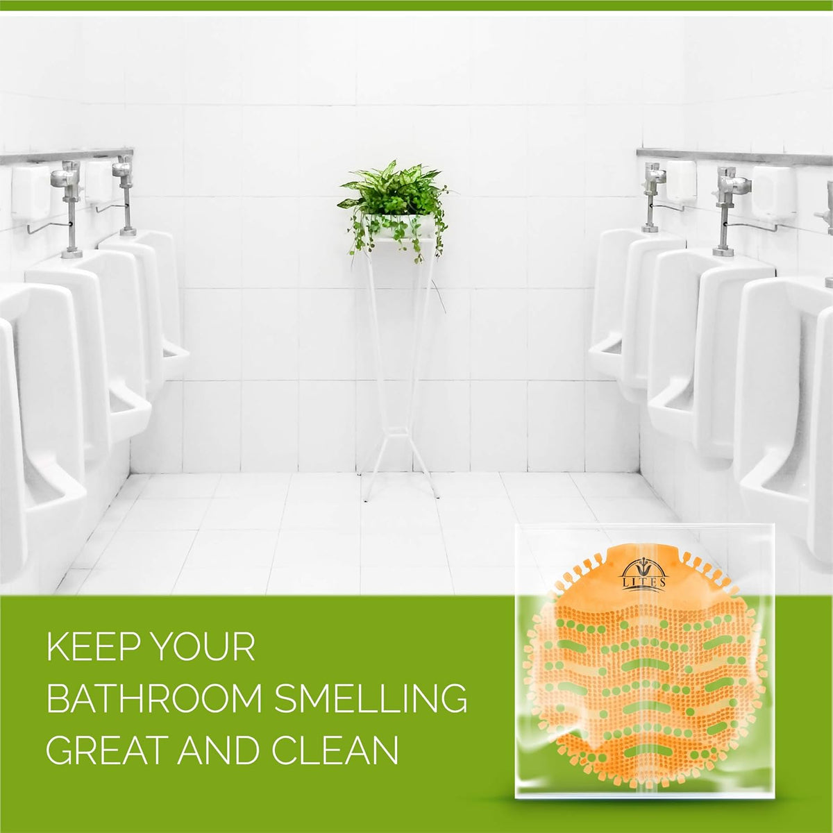 30 Pack Orange Urinal Screens Deodorizer R2759