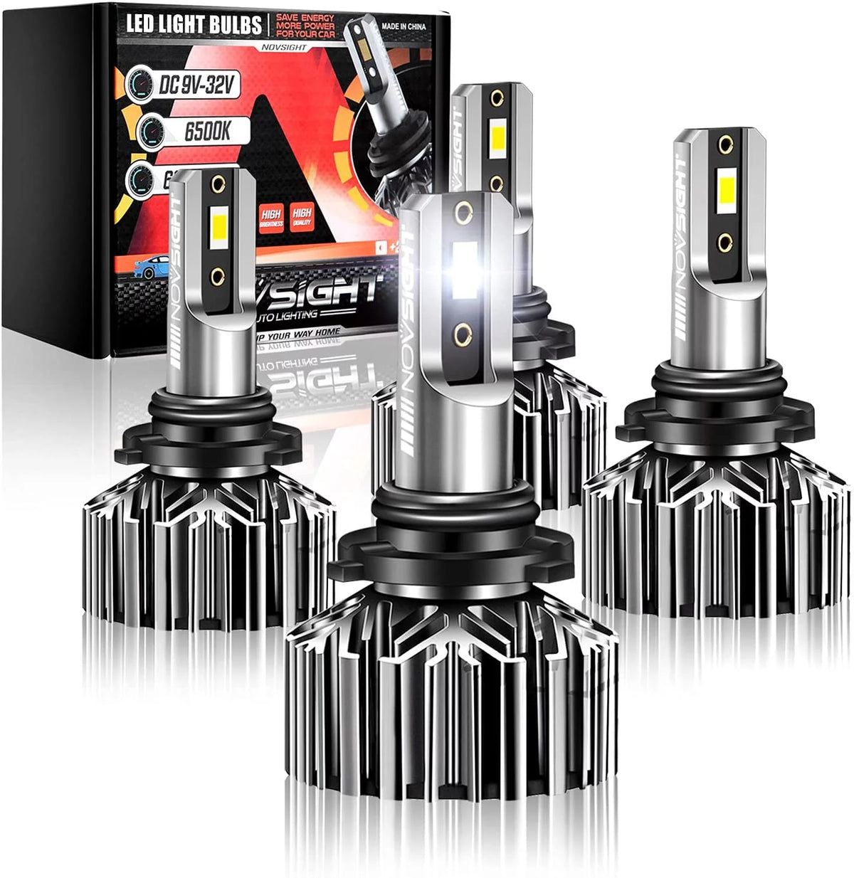 9005 9006 LED Headlight Bulbs Combo High and Low Beam 6500K Cool White Z248