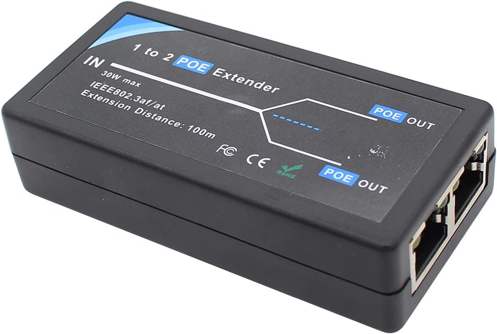 2 Port PoE Extender 100m 10,100Mbps C885