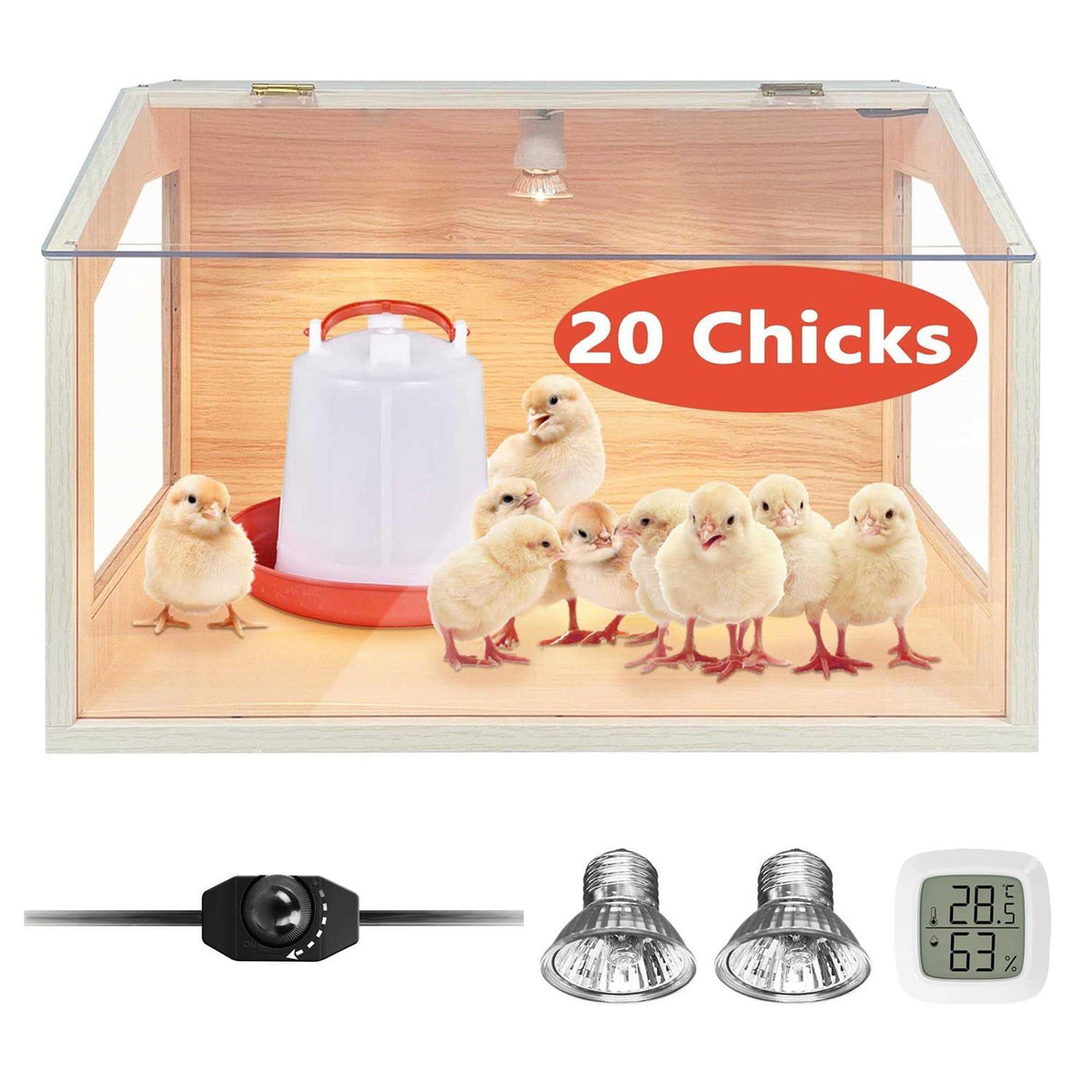 Intelligent Brooder Box with Built-in Heating Lamps R422