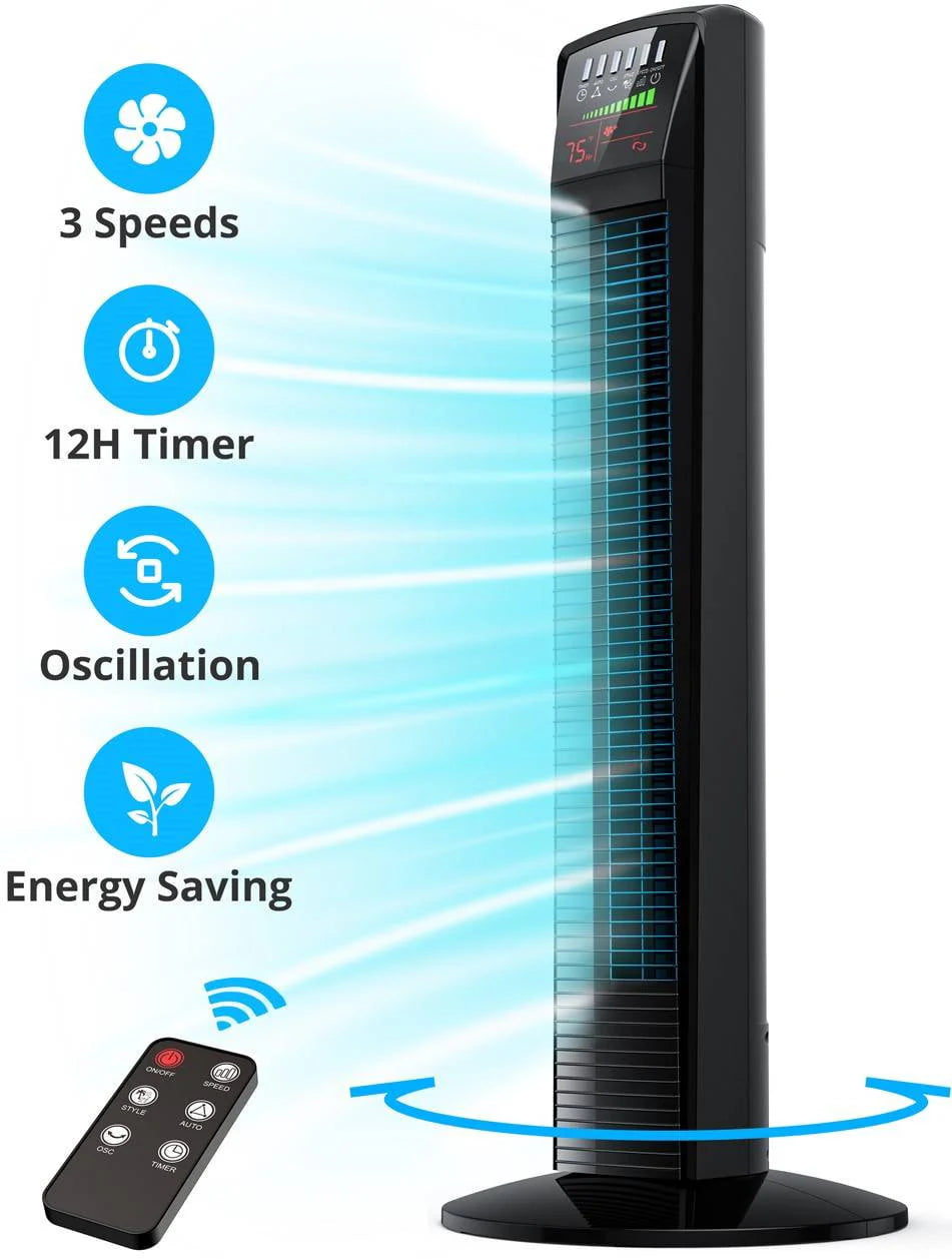 Oscillating Tower Fan with Remote A64915