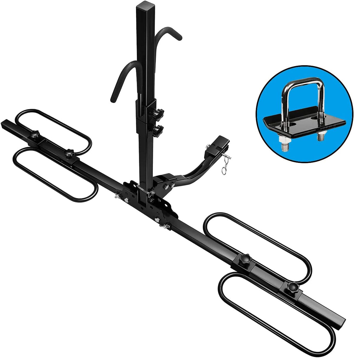 Foldable 2 Bicycle Hitch Mount Bike Rack Z6149