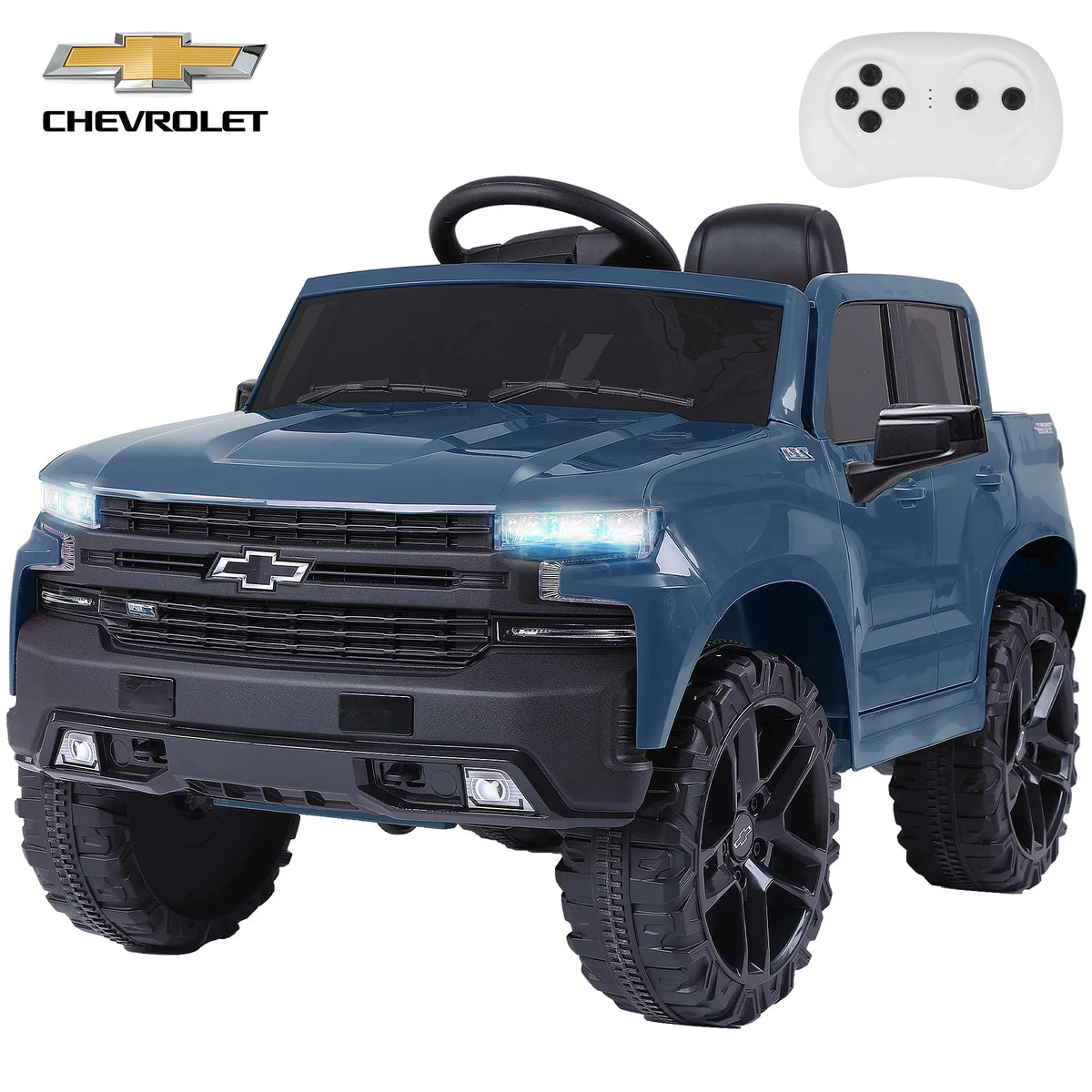 12V Kids Electric Powered Ride on Toy Car with Remote Control, Black E633957