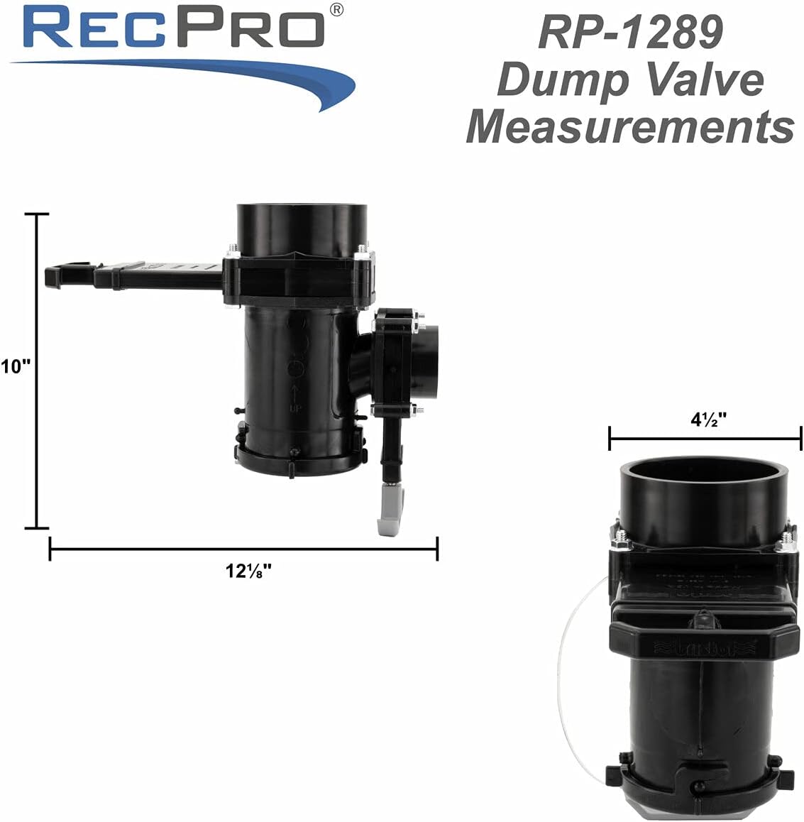 RV Waste Valve Double Tee 3 x 1-1/2 Hub N858471