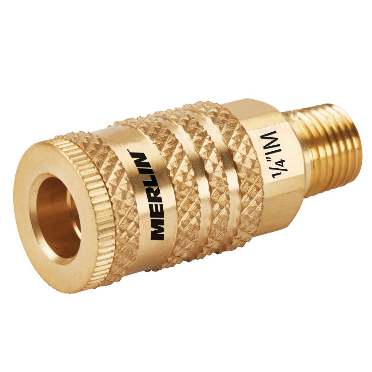 1/4 in. Brass Industrial Coupler G78933