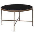 Black Matte Gold Coffee Table A46754