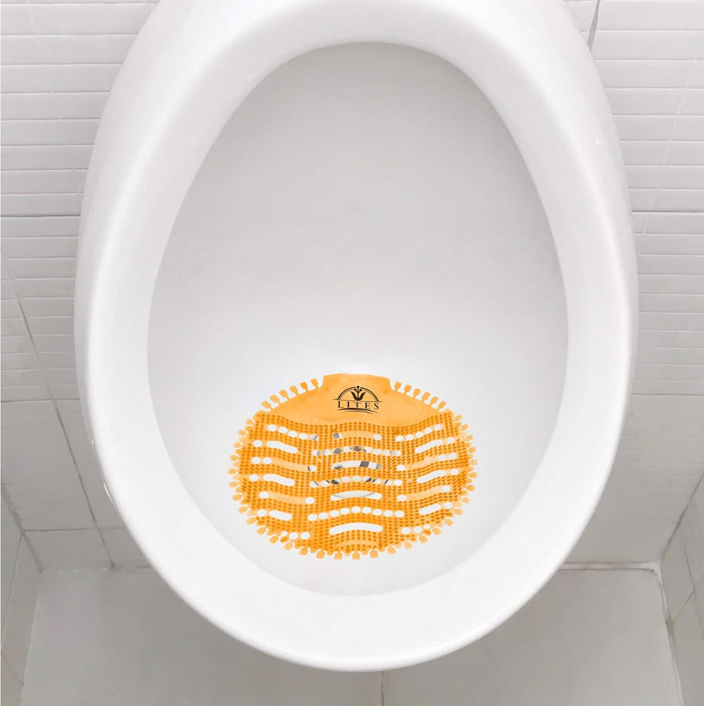 30 Pack Orange Urinal Screens Deodorizer R2759