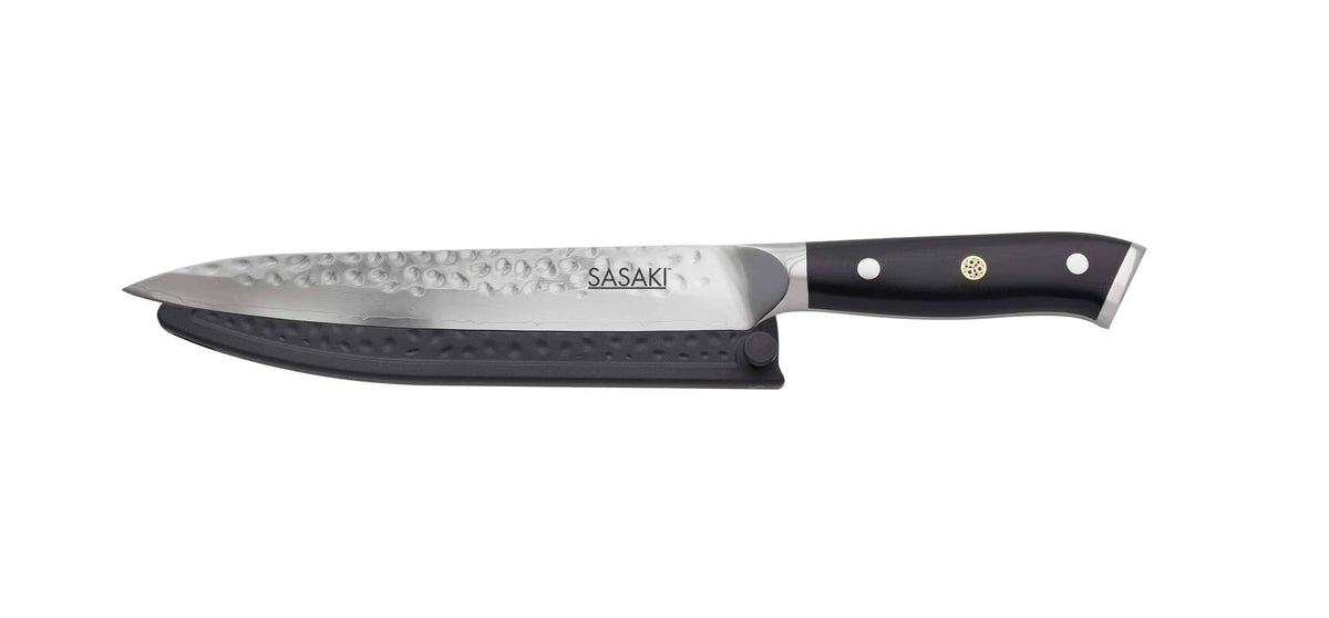 8" Slicing Knife with Sheath Black D4519