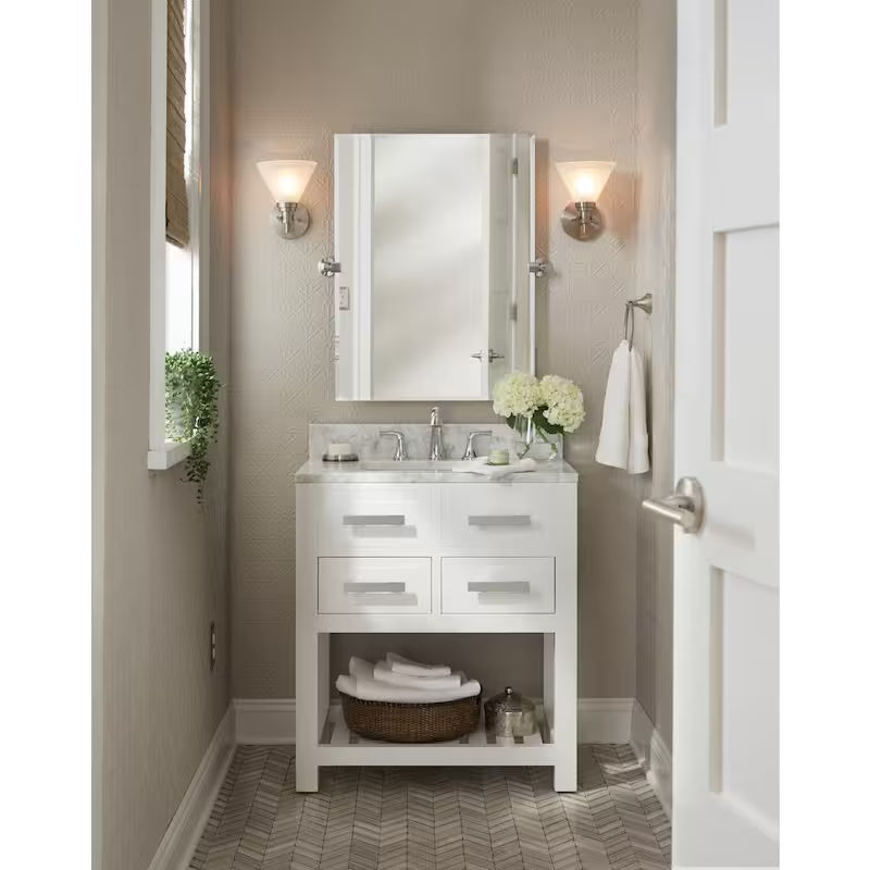 8 in. Widespread Double Handle Bathroom Faucet in Polished Chrome N7103