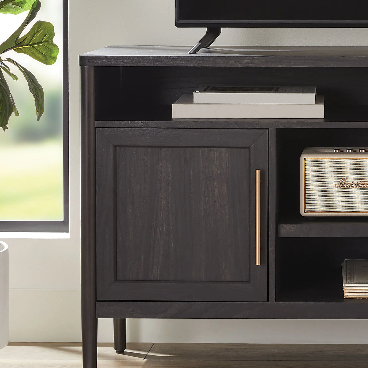 Charcoal Finish TV Stand X3348