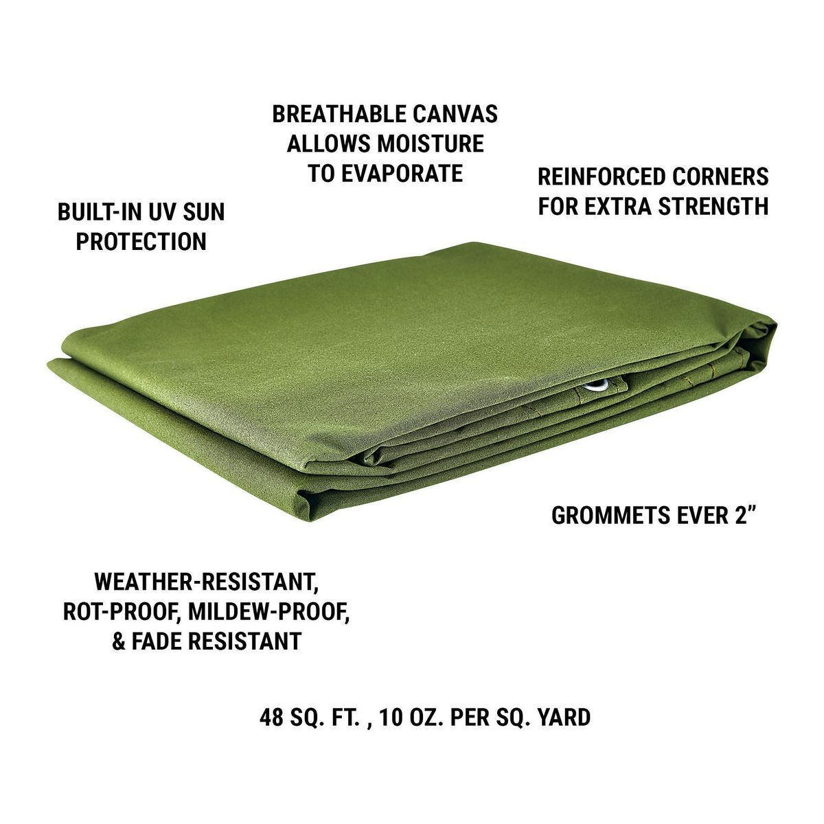 6 ft. x 8 ft. Canvas Tarp S8336
