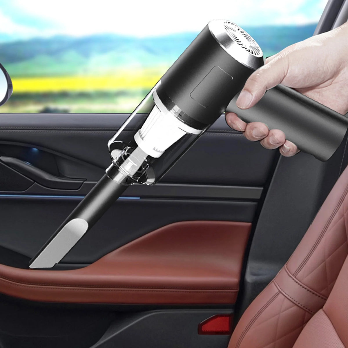Cordless Handheld Car Vacuum Cleaner, 120W Rechargeable Mini Black U782