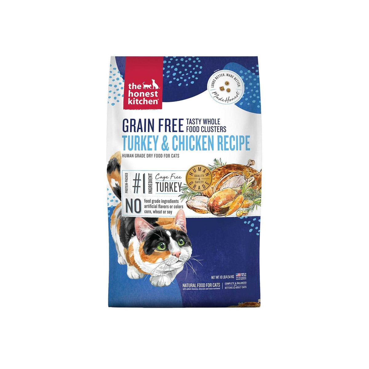 Grain-Free Turkey Chicken Dry Cat Food V71460