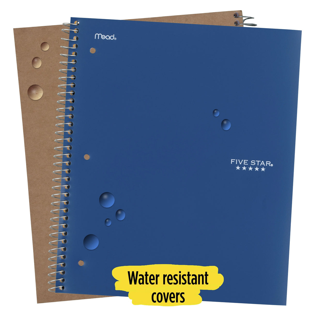 Wirebound Notebook, 3 Subject, College Ruled, Pacific Blue K5285