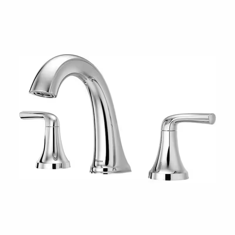 8 in. Widespread Double Handle Bathroom Faucet in Polished Chrome N7103