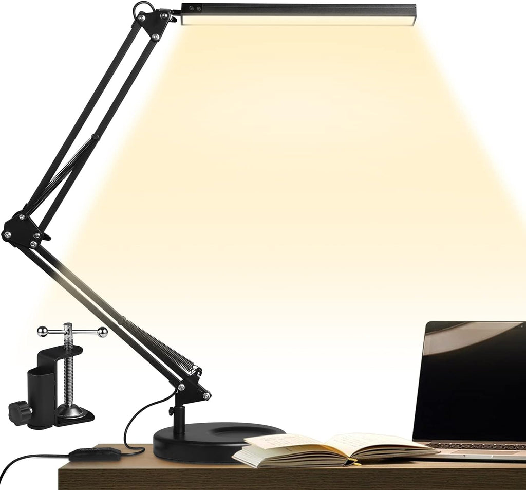LED Desk Lamp with Clamp and Round Base N23301