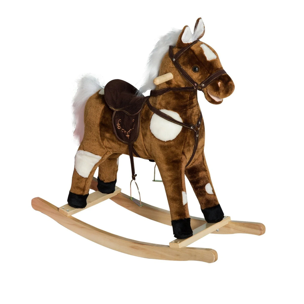 Plush Kids Ride On Rocking Horse Toy O68680