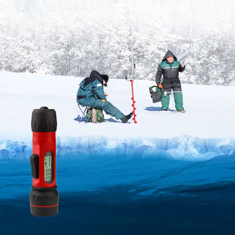 Arealer Sonar Ice Fishing Fishfinder with LED Underwater Light Wireless Handheld Fishfinder with 0.8-90m Detection Depth G3467