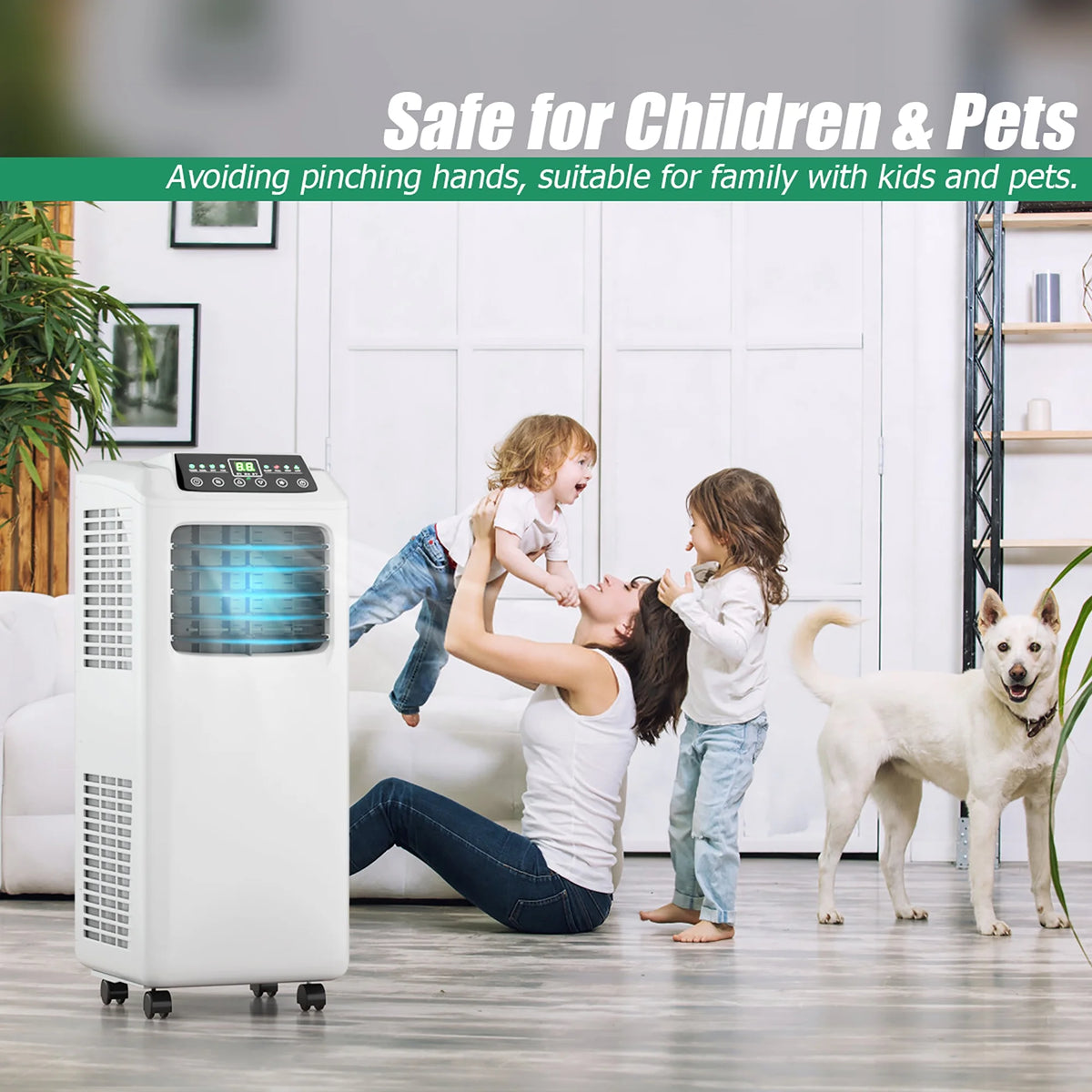 5500 BTU 3-in-1 Portable Air Conditioner with Dehumidifier and Window Kit T52020