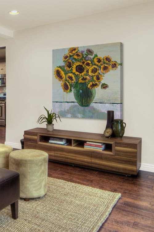 Painting Print on Wrapped Canvas 12x22 V550551