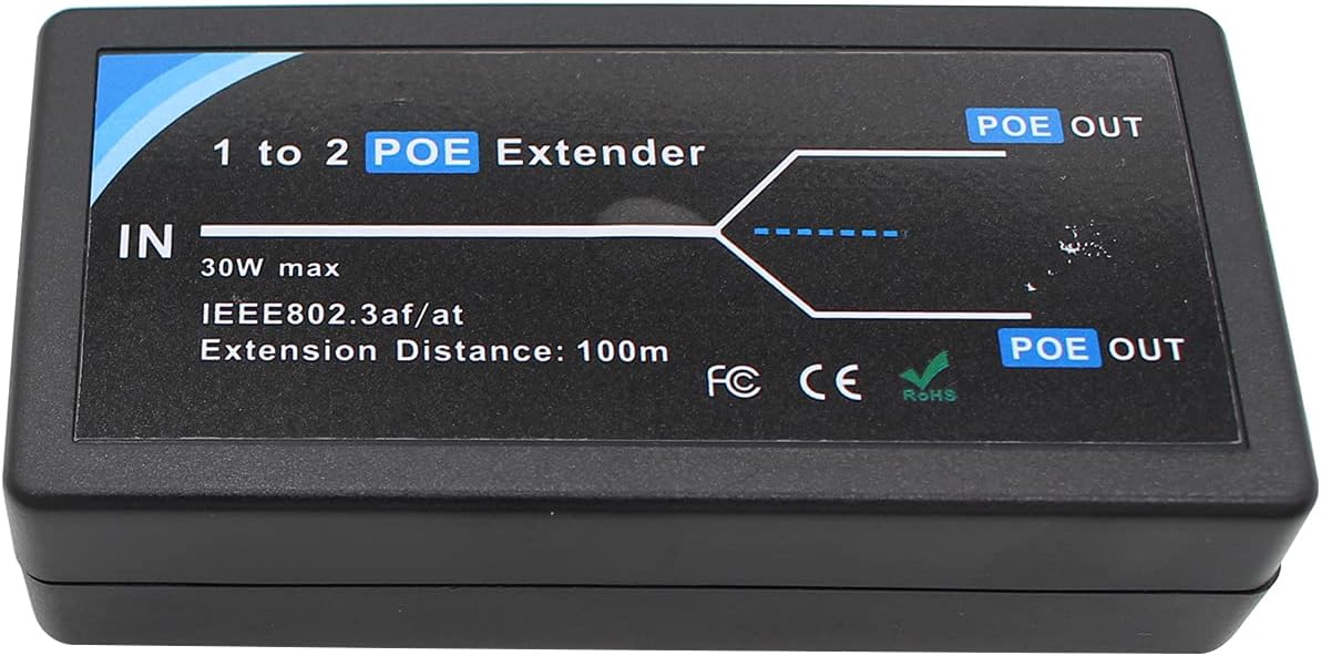 2 Port PoE Extender 100m 10,100Mbps C885