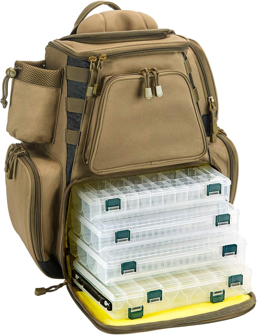 Fishing Tackle Backpack with 4 Trays Waterproof E266221