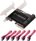 6 Port PCIe x4 SATA 3.0 Expansion Card with 6 SATA Cables K104857