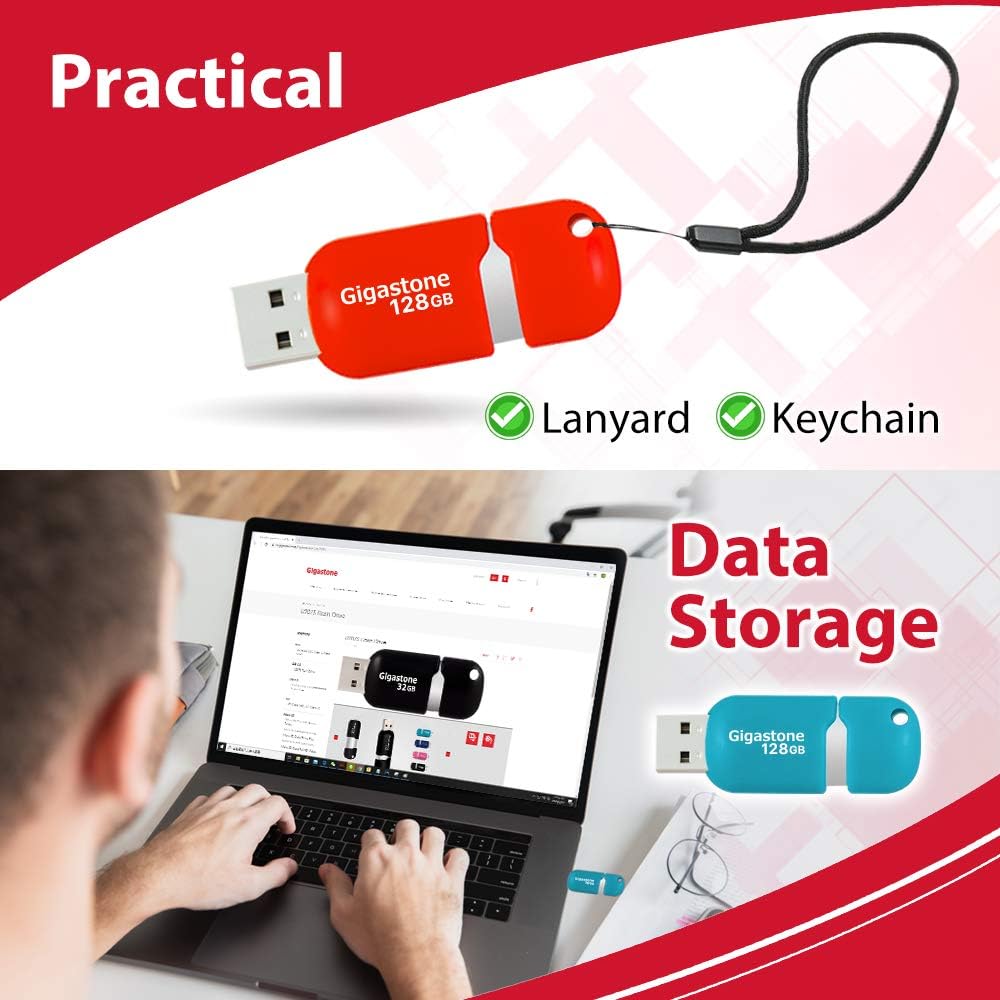 128GB 2-Pack USB 2.0 Flash Drive T271
