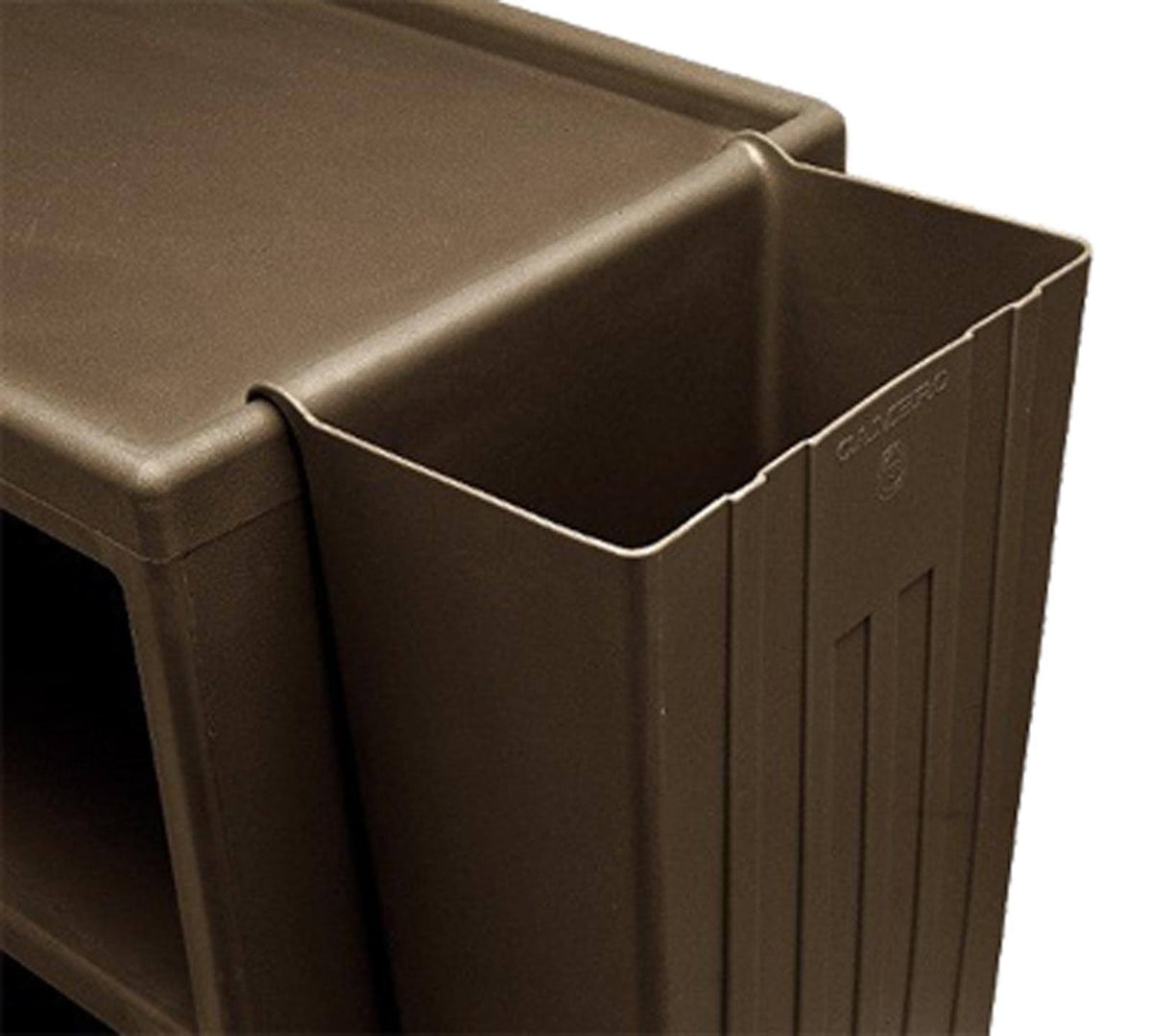 11 Gal Dark Brown Trash Container S572