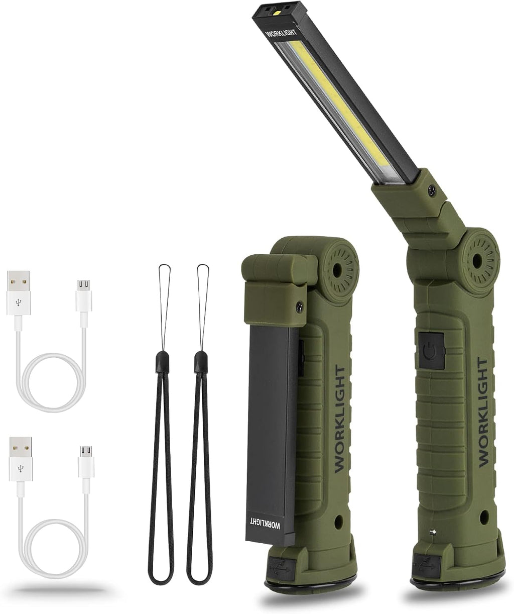 Rechargeable LED Work Lights, 5 Modes Portable Magnetic Worklight, 4 Pack U410761