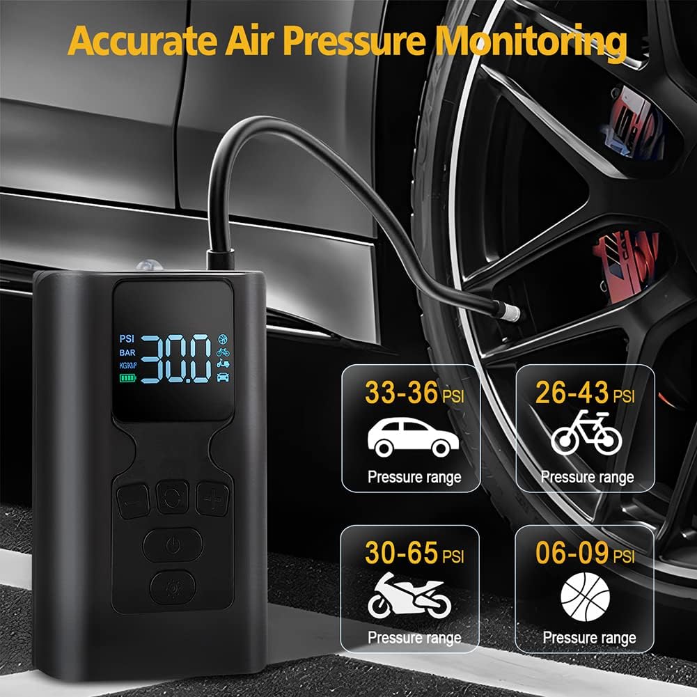 Portable Air Compressor 150PSI Cordless Tire Inflator L9184