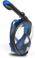 Full Face Snorkel Mask with Foldable Tube and Camera Mount F897