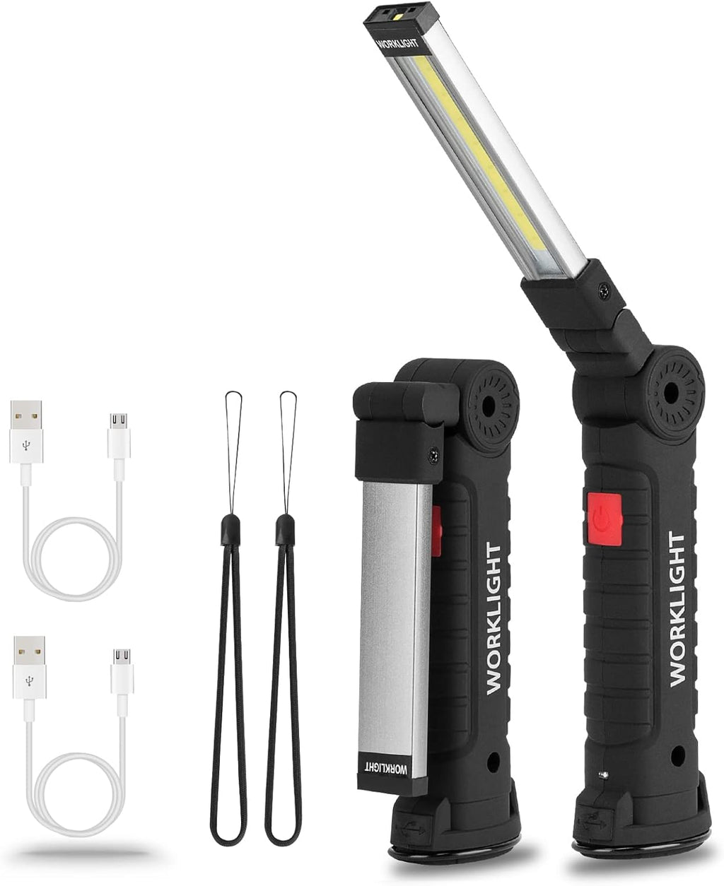 Rechargeable LED Work Lights, 5 Modes Portable Magnetic Worklight, 4 Pack U410761